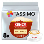 Tassimo Kenco Flat White Coffee, 8 Pods, pack shot 2, available at teas.co.uk