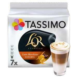 Tassimo L'Or Caramel Latte Macchiato Coffee, 7 Pods 195g