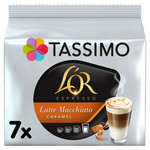 Tassimo L'Or Caramel Latte Macchiato Coffee, 7 Pods 195g, pack shot 5, available at teas.co.uk