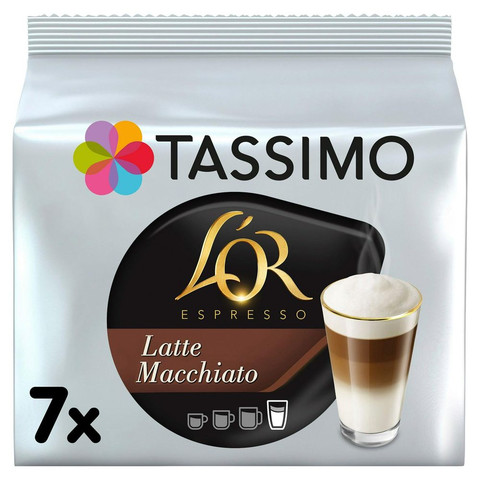 Tassimo L'OR Latte Macchiato Coffee, 7 Pods