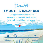 Taylors of Harrogate Decaffé Roast Ground Coffee, 200g, pack shot 3, available at teas.co.uk