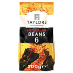 Taylors of Harrogate Hot Lava Java Roast 6 Coffee Beans, 200g, pack shot 2, available at teas.co.uk