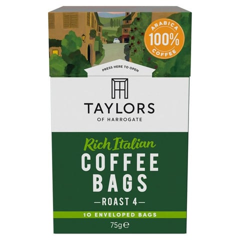 Taylors of Harrogate Rich Italian Ground, 10 Coffee Bags
