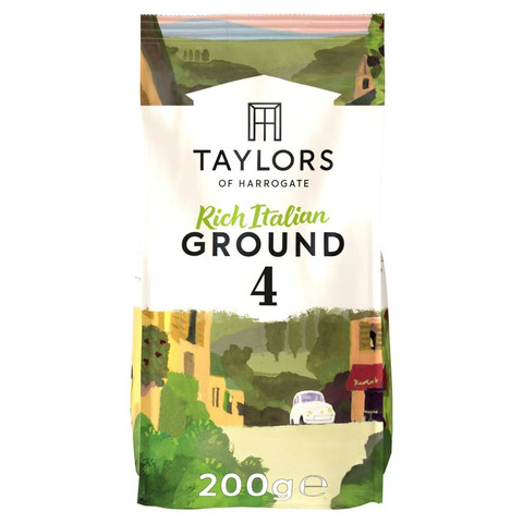 Taylors of Harrogate Rich Italian Roast Ground Coffee, 200g