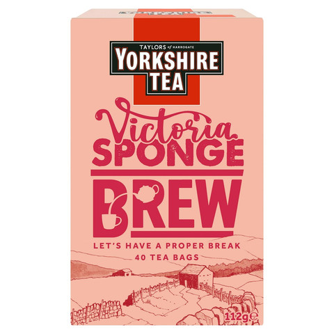Taylors of Harrogate Yorkshire Tea Victoria Sponge Brew, 40 Pack 112g