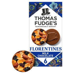 Thomas Fudge's 6 Milk Chocolate Florentines, 114g