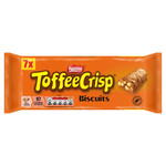 Toffee Crisp Biscuit Bar Multipack, 7 Pack 130.9g, pack shot 2, available at teas.co.uk