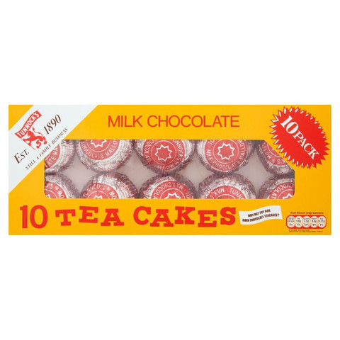 Tunnock's Milk Chocolate Teacakes Biscuits, 10 Pack