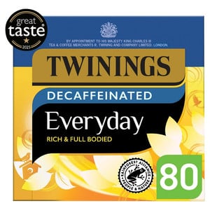Twinings Decaffeinated Everyday, 80 Tea Bags 250g