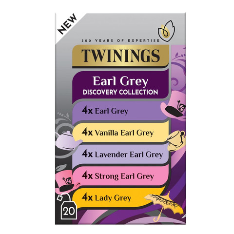 Twinings Earl Grey Discovery Collection, 20 Tea Bags 40g