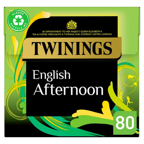 Twinings English Afternoon, 80 Tea Bags 200g