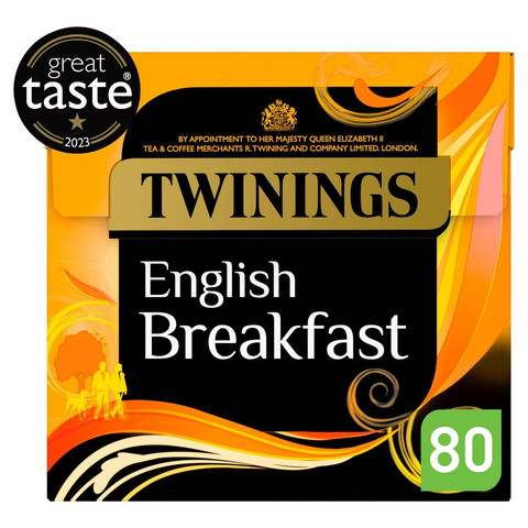 Twinings English Breakfast Plant Based, 80 Tea Bags 200g