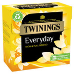 Twinings Everyday, 80 Tea Bags 232g, pack shot 3, available at teas.co.uk
