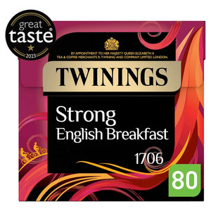 Twinings Strong English Breakfast, 80 Tea Bags 250g
