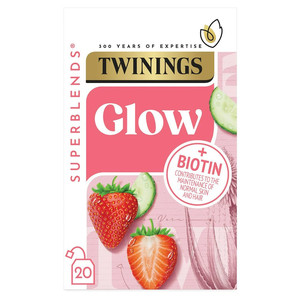 Twinings Superblends Glow Strawberry & Cucumber with Green Tea 20, 40g