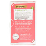 Twinings Superblends Glow Strawberry & Cucumber with Green Tea 20, 40g, pack shot 3, available at teas.co.uk