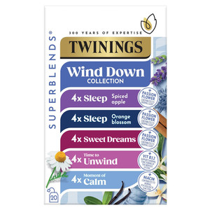 Twinings Superblends Wind Down Collection, 20 Tea Bags 33.2g