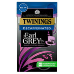 Twinings the Earl Grey Decaffeinated Plant Based, 40 Tea Bags 100g, pack shot 2, available at teas.co.uk