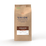 Union Coffee Revelation Espresso Wholebean, 500g, pack shot 3, available at teas.co.uk