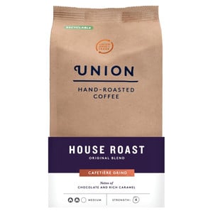 Union Hand-Roasted Coffee House Roast Cafetière Grind, 200g